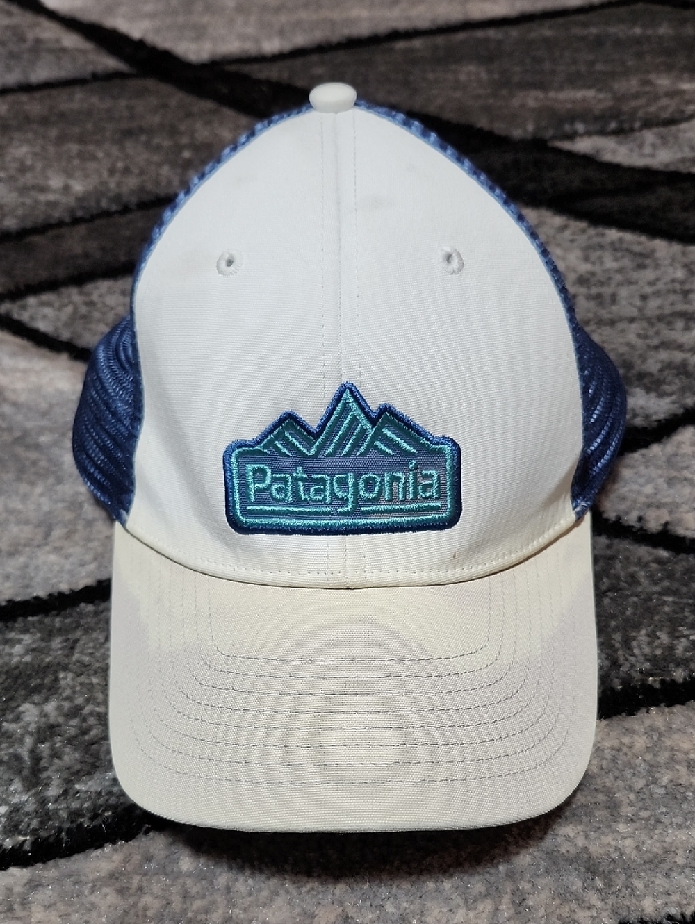 PATAGONIA RANGE STATION EMBROIDERED SNAP-BACK BLUE MESH TRUCKER CAP HAT PRICE FI